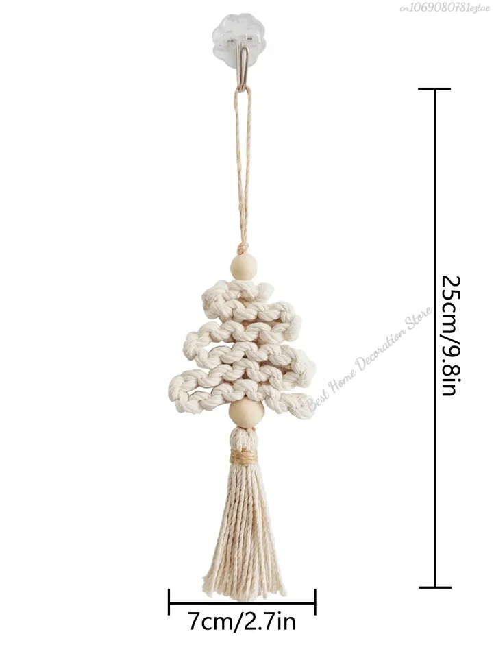 Muurdecoratie - macrame - macramé - 127 licht roze - handgemaakt