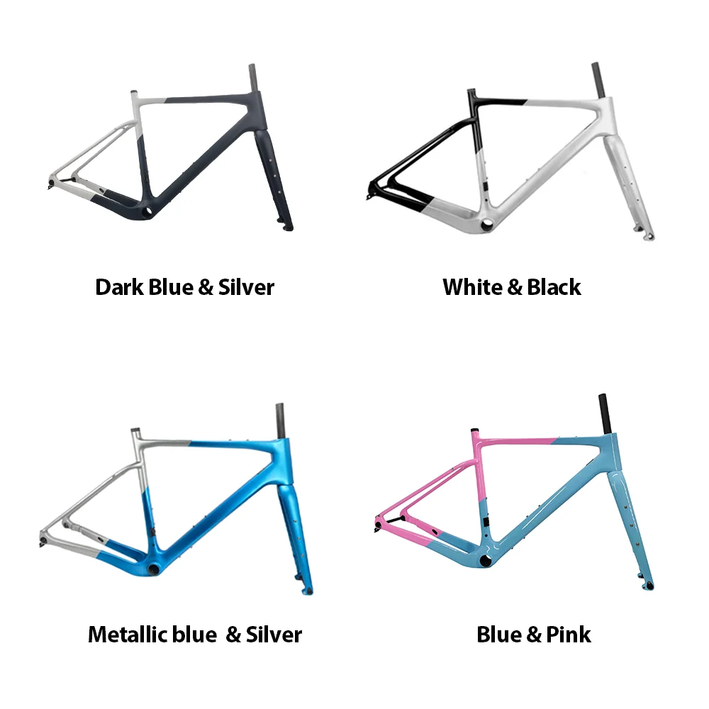 T1000 Carbon Kies rahmen 700c * 45c bb386 140/160 flach montierte Scheiben bremse Kies Fahrrad rahmen Rennrad rahmen Cyclocross-Fahrrad – Detail 15