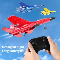 RC Plane SU27 2.4G With LED Lights Aircraft Remote Control Flying Model Glider EPP Foam Toys Airplane For Children Gifts rc rtf 1