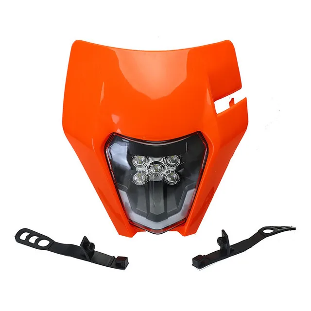 Faro Universale Per Moto KTM - Copertura In Plastica Nera Per EXC, SX, XCW E Altri Modelli - Foto 3