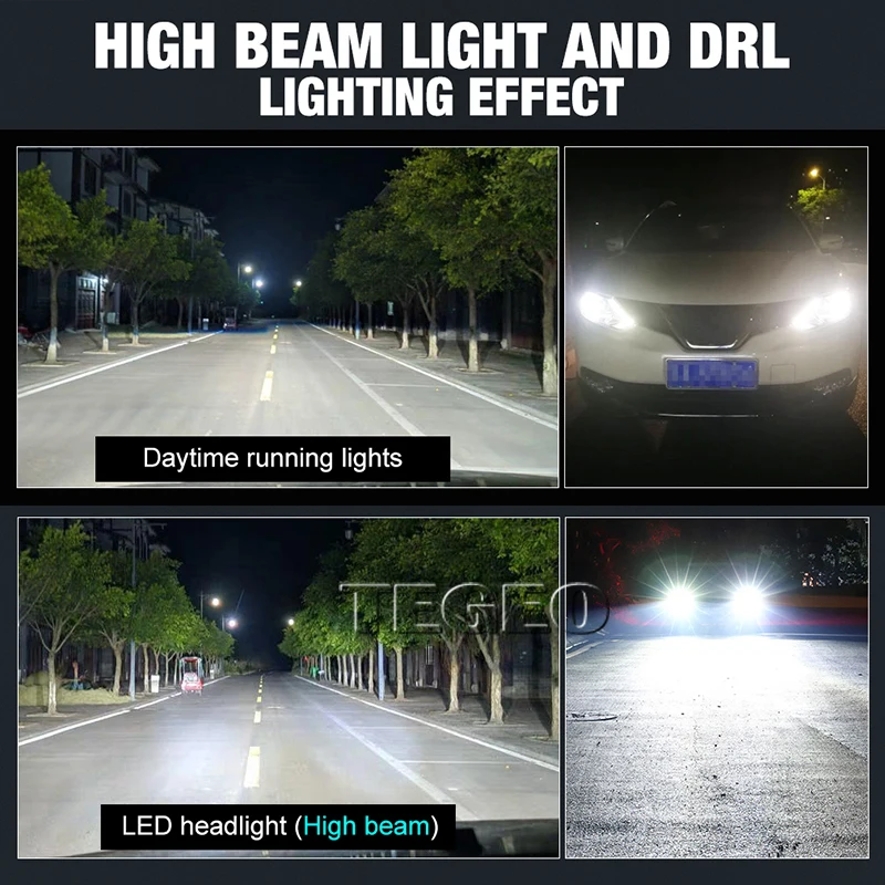 H15 LED Headlight Car Headlamp 80W 12000LM For Volkswagen Golf 6 7/Touran  /Touareg/BMW 220I /Benz GLK/A180/A45 AMG/Audi A3/A6 - AliExpress