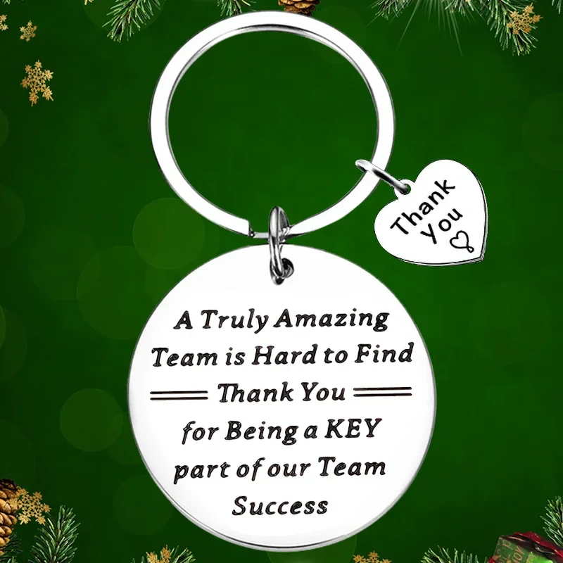 

Coworker Thank You Keychain Pendant Colleagues Leader Mentor Boss Key Chain Leaving Going Away Retirement Team Gifts