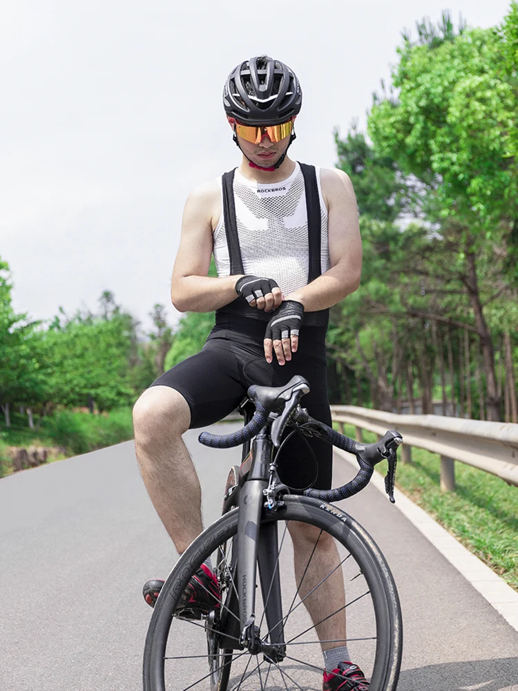 ROCKBROS Cycling Bib Shorts Men Women Summer Breathable