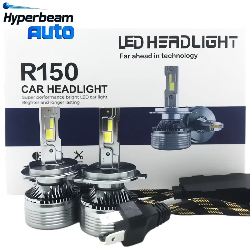 R150-H4 LED Car Headlights 320W High Power H7 H1 H11 9004 LED Car Front Lamp 9004 9007 9006 Super Bright Auto Headlamp 6000K DRL