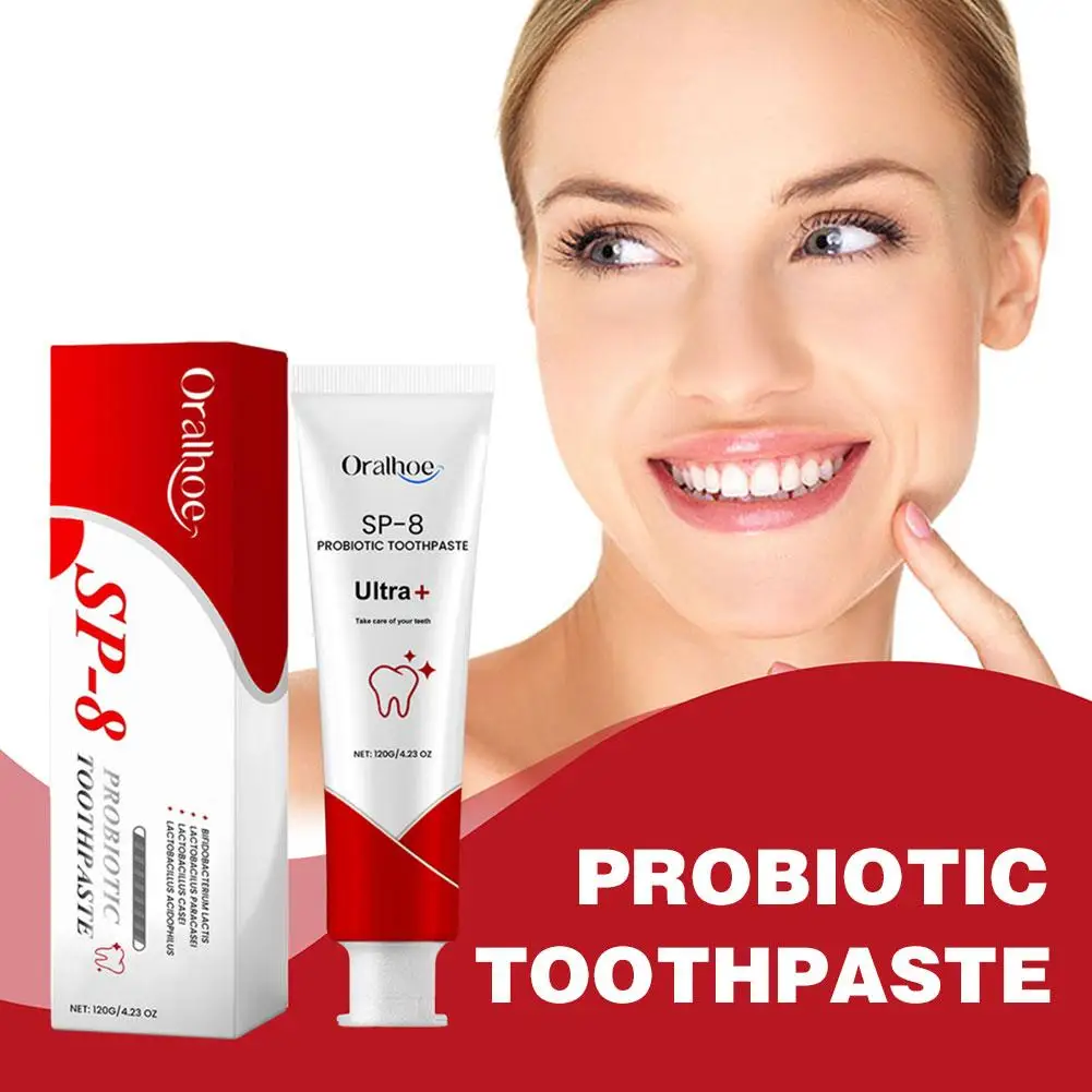 Teeth Whitening Product SP-8 Probiotic Toothpaste Whitening Tooth Remove Plaque Stains Teeth Whitener Oral Hygiene Clean Fresh Breath Dental 100g/120g