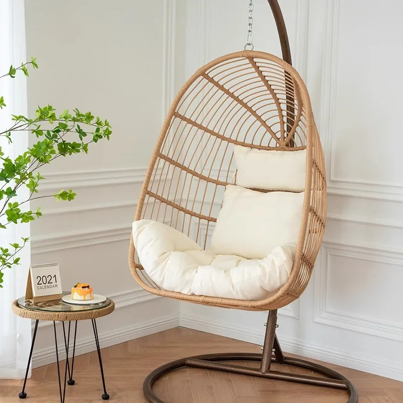 

Hanging basket chair, indoor swing hanging chair, household bedroom hanging bed, internet famous bird's nest lazy person cradle,