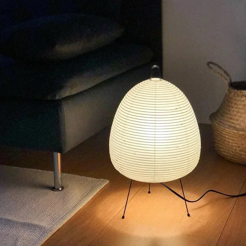 

Japanese Rice Paper Lantern Led Table Lamp Living Room Bedroom Bedside Study Hotel Homestay Art Creative Decor Tripod Floor Lamp