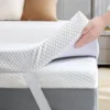 SINWEEK 3 Inch Gel Memory Foam Mattress Topper Queen Size, Ventilated High Density Pad for Back Pain, Bed Topper with Removabl 1