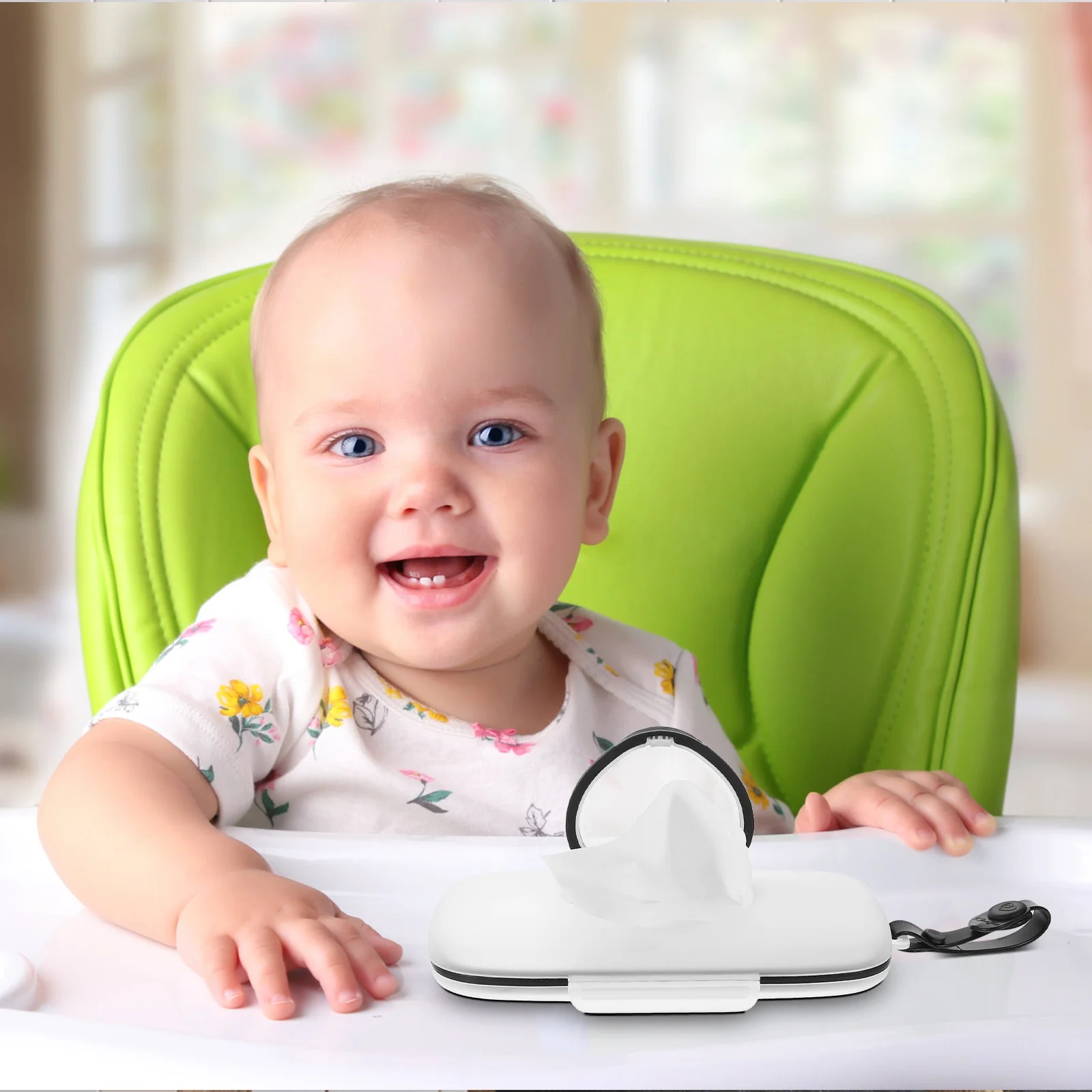 Wet Baby Wipes Dispenser Portable Wipe Holder Baby Adult Reusable Baby Wipe Pouch Box Case Heart Shaped Lid Refillable Wipe 6