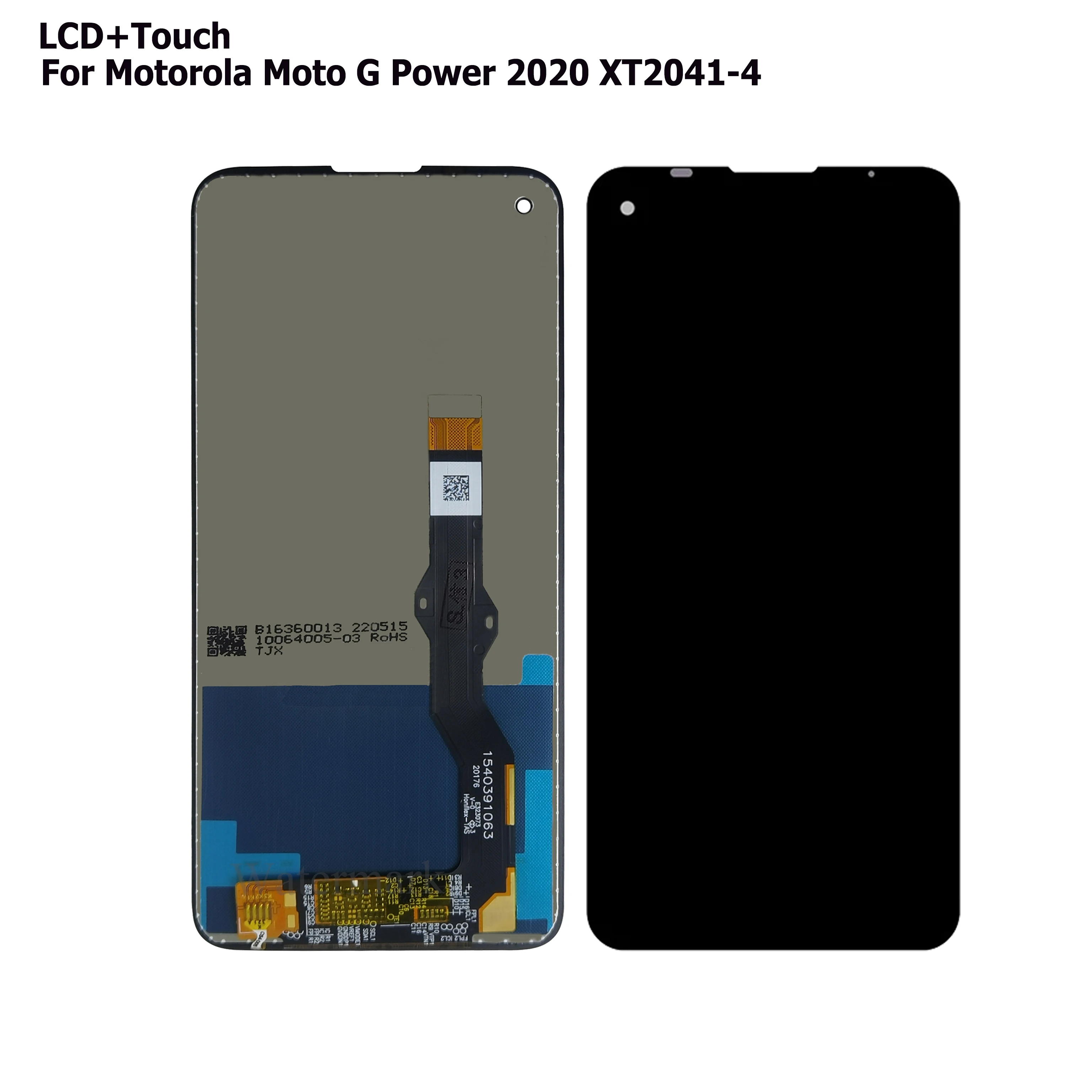 Display LCD E Touchscreen Per Motorola Moto G Power (2020) - Modelli XT2041-4, -6, -7. Ricambio Nero.
