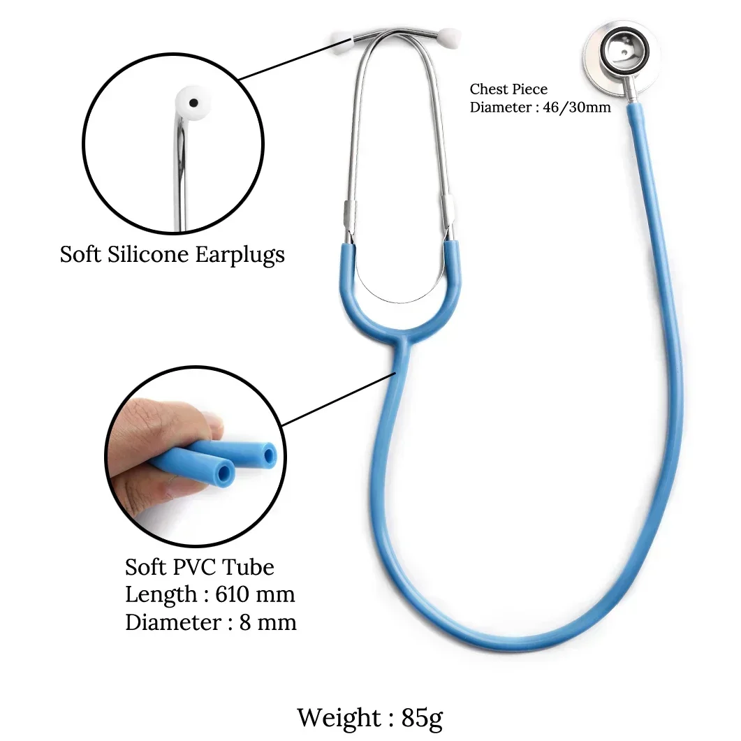 Dual Head Stethoscope Medical Device Professional Doctor Nurse Cardiology Medical Equipment Student Vet