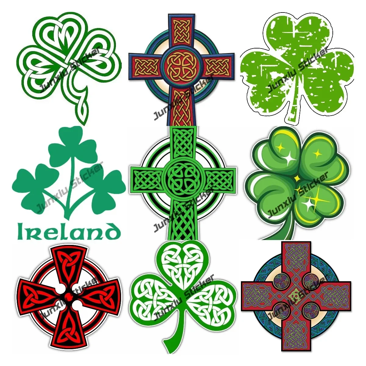 Bracciale Irlandese Con Perline Nodo Celtico E Trifoglio – Argento 925 E Vetro Di Murano – Regalo San Patrizio