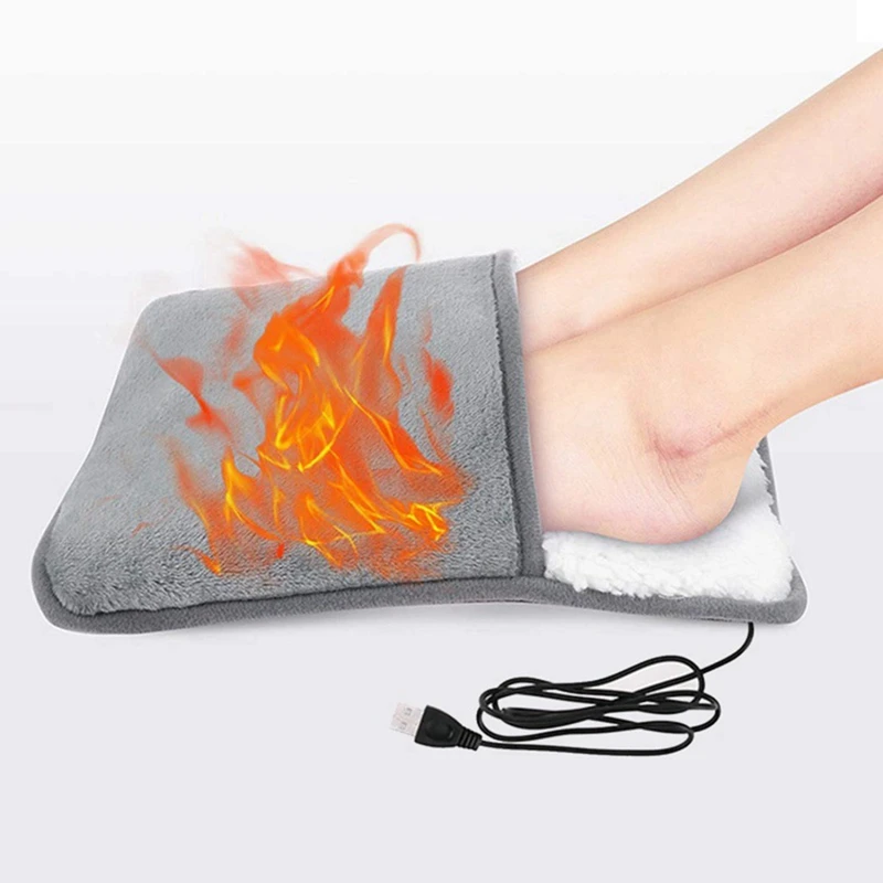 

1 Piece Foot Warmer Electric Heated Foot Warmer Extra Foot Heating Pad For Bed, Office, Under Desk