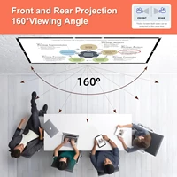 120 inch Projector Screen 16:9 Foldable Anti-Crease Portable Projector Movies Screens for Home Theater Indoor Outdoor Camping - Image 2