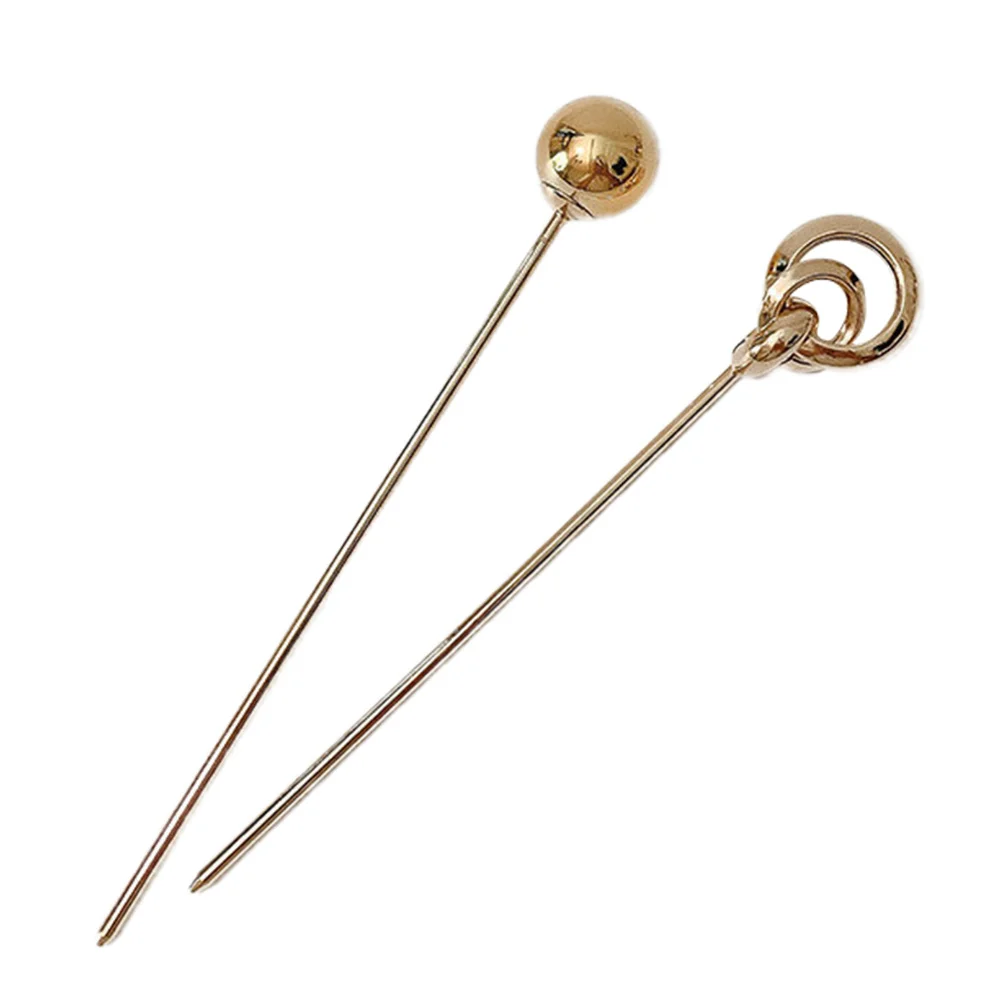 

Hairpin Slide Hairpins Korea Style Metal Fork Girls Sticks Woman Headdress Clip Decorative Vintage Women