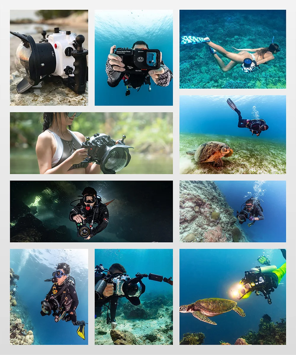 Seafrogs MK-01 Professional Diving Flashlight Underwater Diving Strobe Light 100
