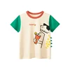 Dropshipping 2025 Summer New Boys' T-Shirts Animal Pattern Value Children Tops Short Sleeve Cotton Kids Clothes 2-10 Years Old 4