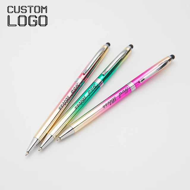 Plumas blancas de Metal Pen Bolígrafo regalo creativo estudiante papelería  - China Bolígrafo, Lápiz