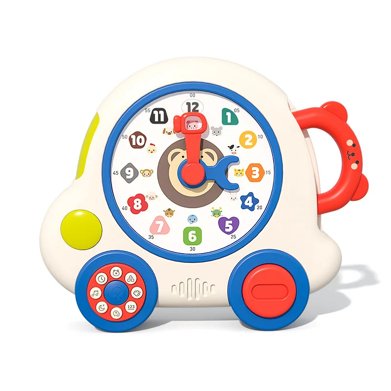 

Funny Clock Car Baby Toys Electric Music Box Intelligent Learning Machine With English Early Educational Toys For Children