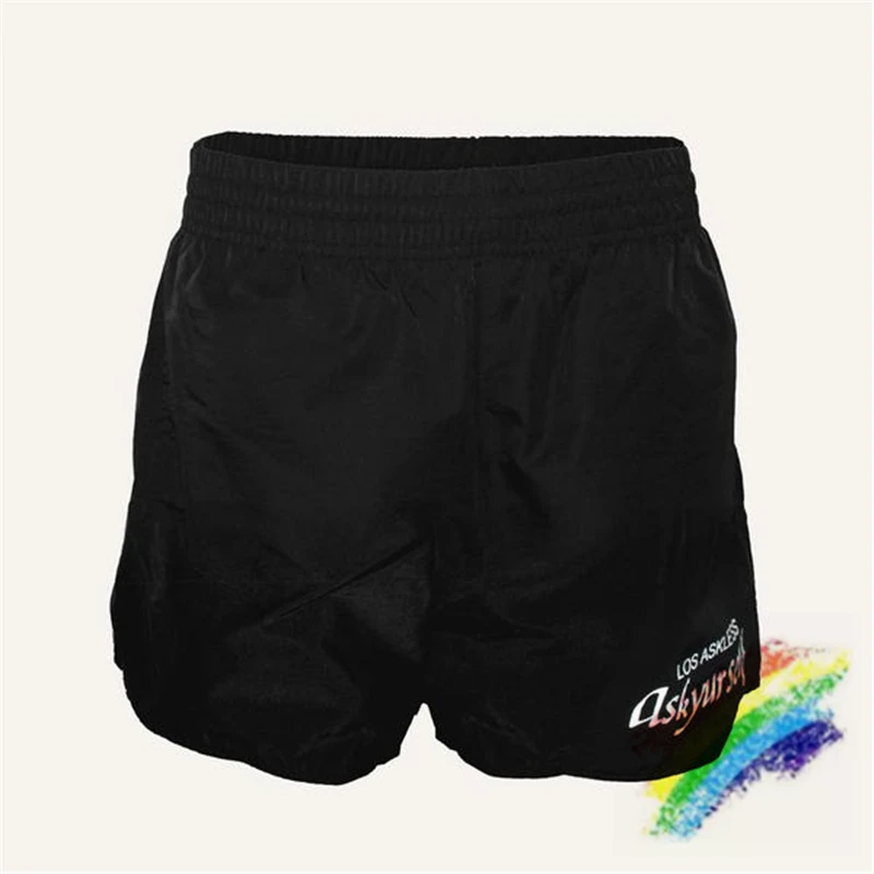 Reflective Askyurself Logo Shorts Men Women 1:1 High Quality Drawstring Mesh Zipper Breeches |
