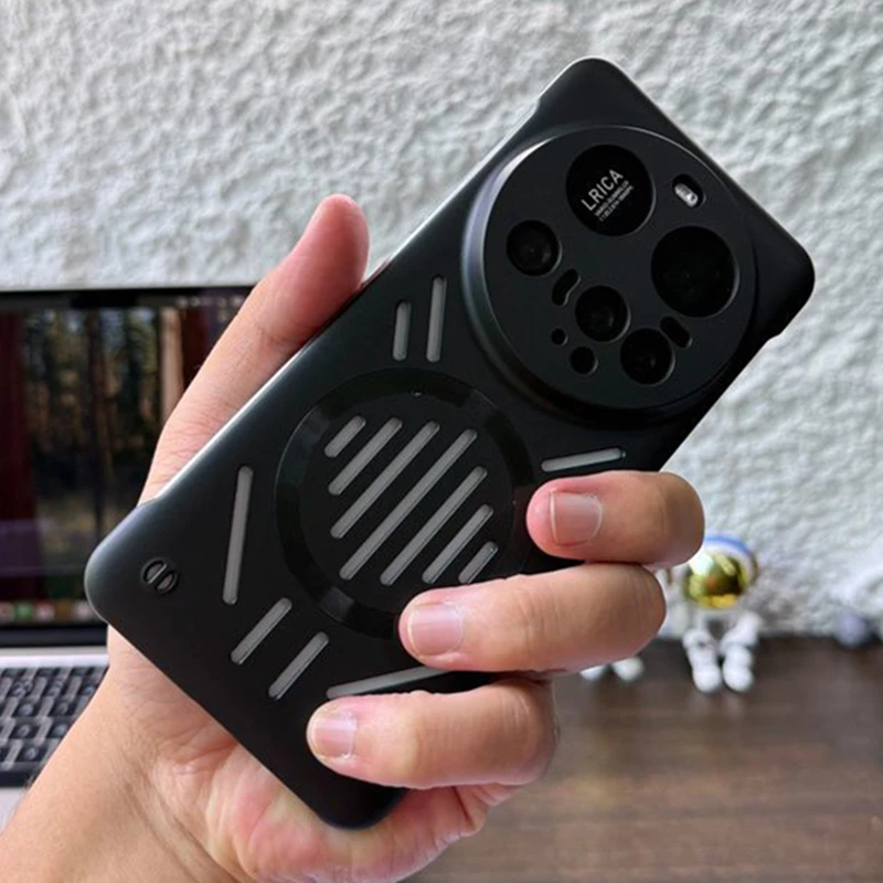 Magnetic Frameless Ultra-Thin Heat Dissipation Hard PC Back Cover Case