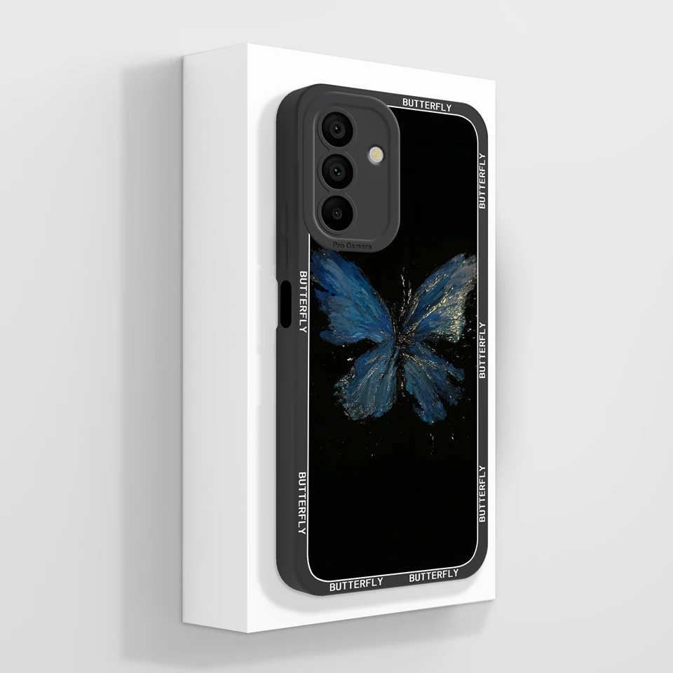Minimalist Moon Butterfly Flower Aesthetic Back Cover