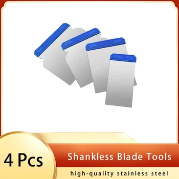 4 Pcs Shankless Blade Painting Tools Kit Seriously Good Continental Filling Knives Quick to Use for Home Drywall Repair 1