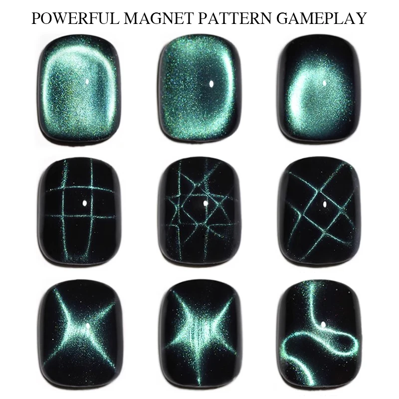PUENTE Magic Cube Magnet for 3D Cat Eye Design Unscented Manicure Magnet Stick Can Change To Various Shape Nail Art Tools