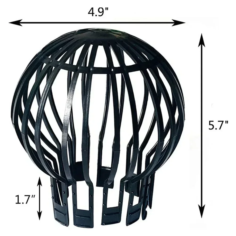 Gutter Covers 2/4/6pc Downspout Filter Drain Protection Gutter Guard Downspouts Filter Strainer Roof Sheet Gutter Guard Preventing Leaf Debris