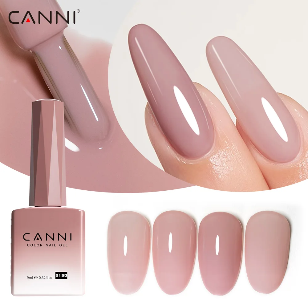 Canni HEMA-Free TPO-Free Transparent Nude Jelly Nail Gel Lacquer - 9ml