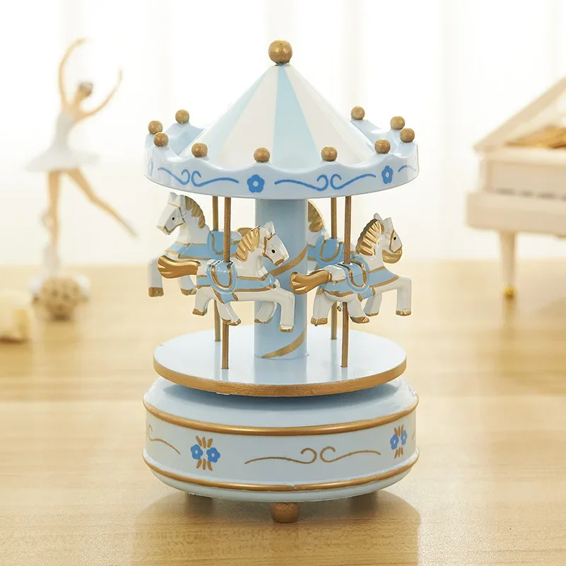 Music Box Carousel Ferris Wheel Ornaments Creative Fantasy Christmas Holiday Decor