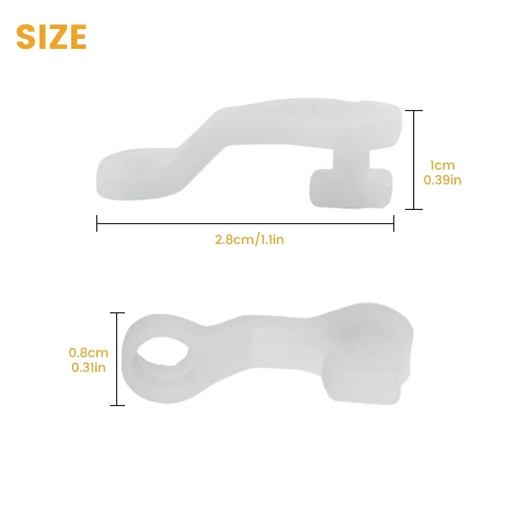Curtain Hooks Curtain Gliding Hook 50pcs/pack Track Gliders Track Rail Gliders Plastic Durable