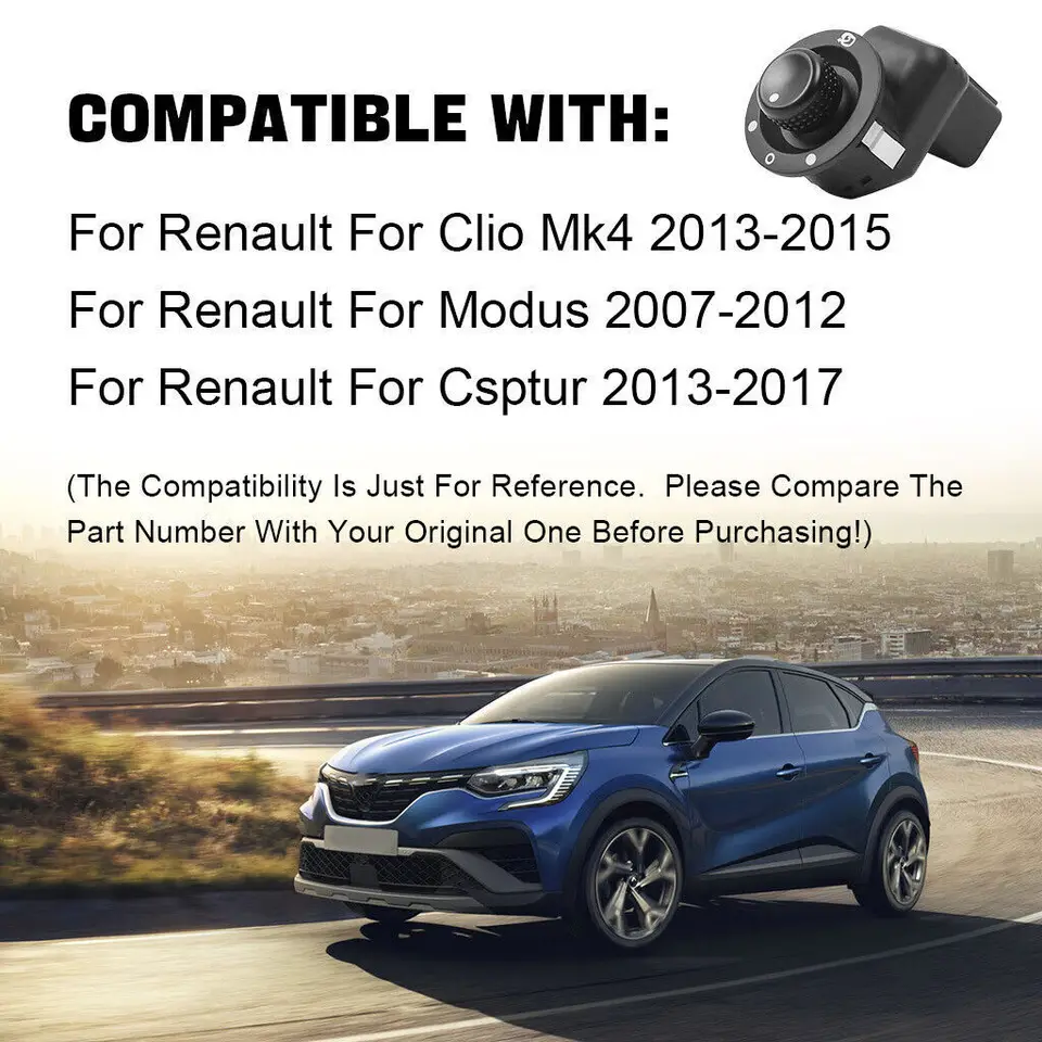 Bouton De Commande Rétroviseur électrique Pour Renault Clio 4 Captur