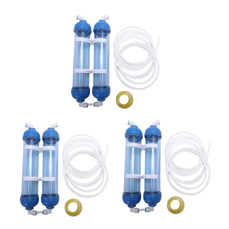 

Water Filter 6Pcs T33 Cartridge Housing DIY Shell Filter Bottle 12Pcs Fittings Water Purifier For Reverse Osmosis System