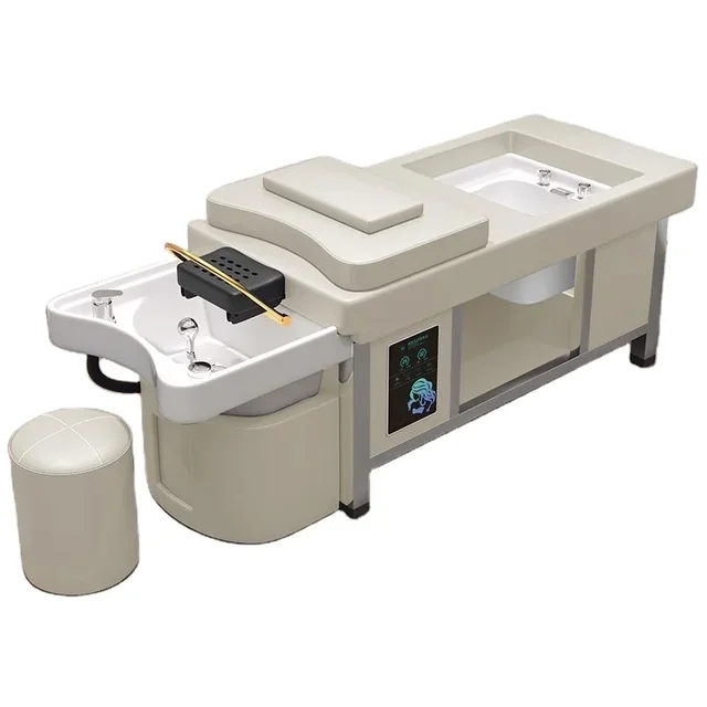 Multifunctional thai washing hair beauty salon head spa electric pedicure massage chair shampoo bed and pedicure bed