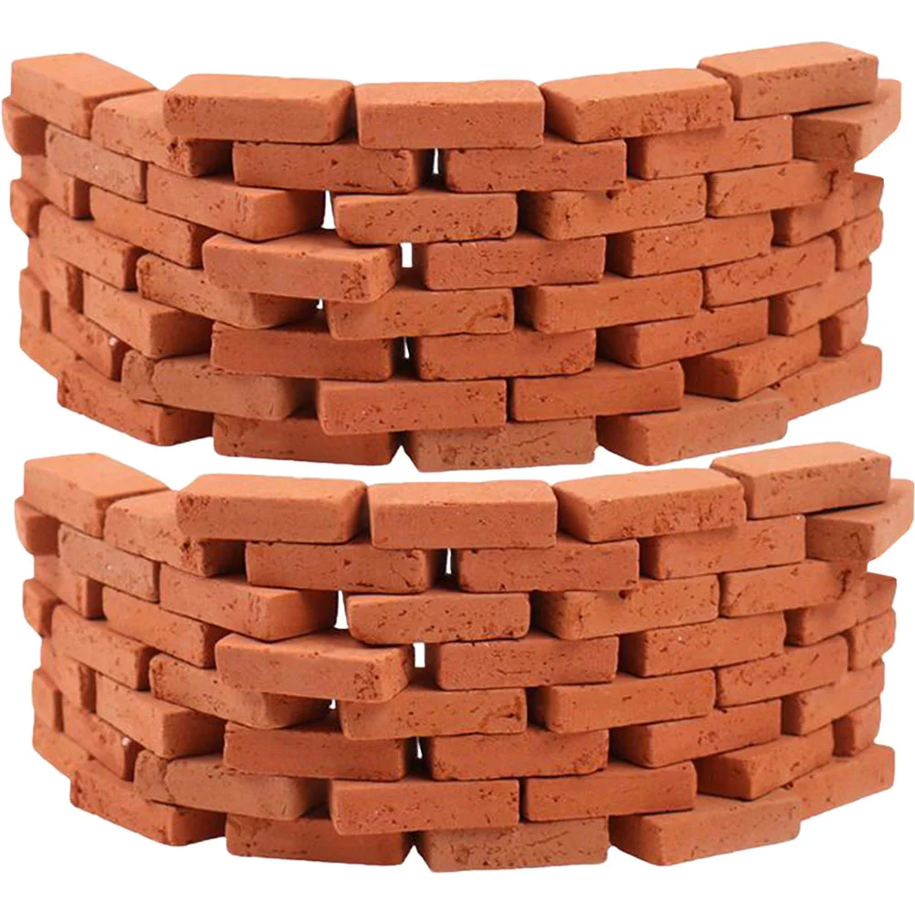 150 Pcs Table Decor Mini Small Red Brick Miniature Figurines Toy Sand Decors Supplies Wall Brick Artificial origin in china high quality medical supplies artificial above knee prosthetic leg