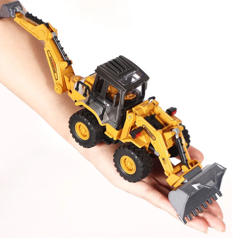 Diecasts Mini Tractor Excavator Crane Bulldozer Toy Boy Car Vehicle Toys Models Dump Truck Alloy+Plastic Education Wholesale - 5