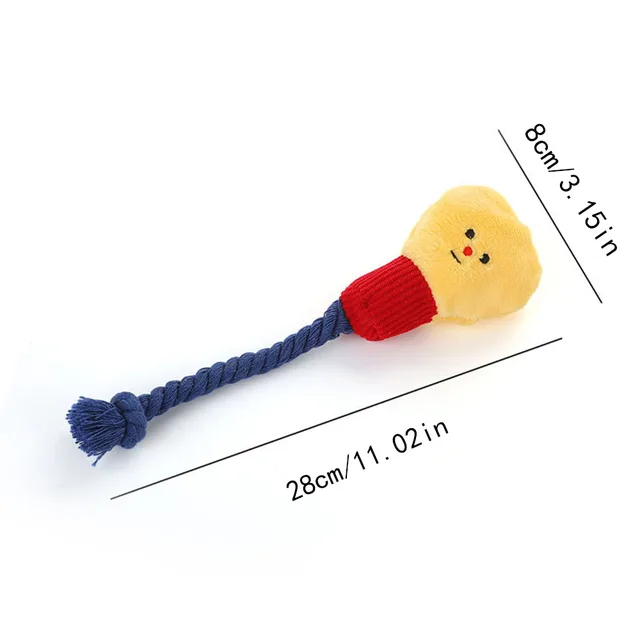 Cute Light Bulb Plush Dog Toy - Squeaky Pet Chew Toy Durable Soft Plush Toy for Cats Dogs Puppies Pet Supplies 5
