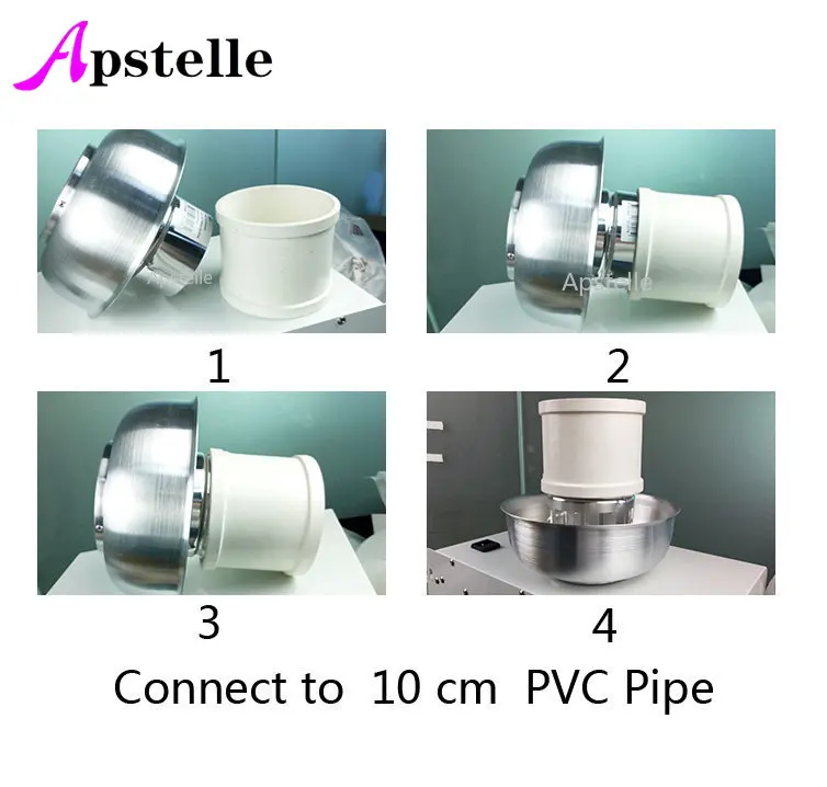 Apstelle 1Pcs 4-8 Inch Weatherproof Mushroom Air Vent Roof Vent Cap Cover 5" / 6" Chimney Caps Cover Aluminum Self-color Cowl