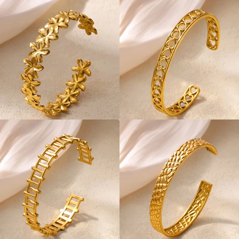 Elegant Jewelry Gold Stainless Steel Gift