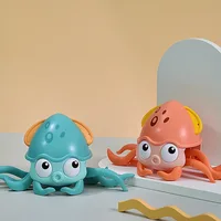 Baby Bath Toys Kids Octopus Clockwork Rope Pulled Crawl Land Water Toys Dragging Walking Toy Swimming Water Toys Kids Gift 1