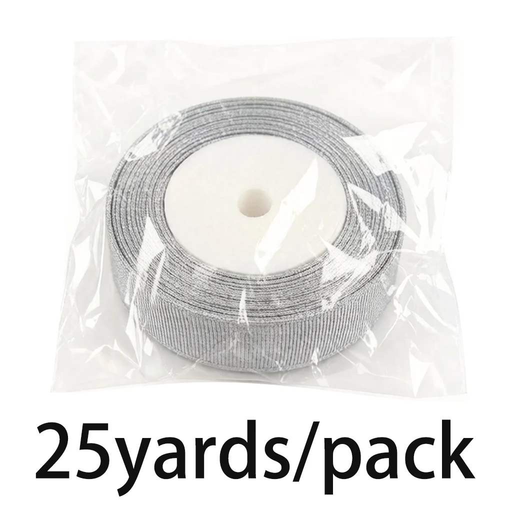 Luxurious Gold and Silver Shiny Gift Packaging Ribbon - 25 Yards Premium Roll