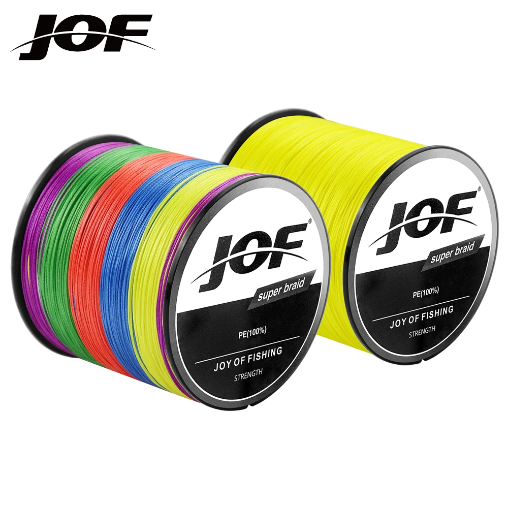 Jof X8 500M 300M 100M Lenza Intrecciata 8 Fili Multicolor Multifilamento Acqua Salata Pe Line 22 31 41 50 61 72 88Lb
