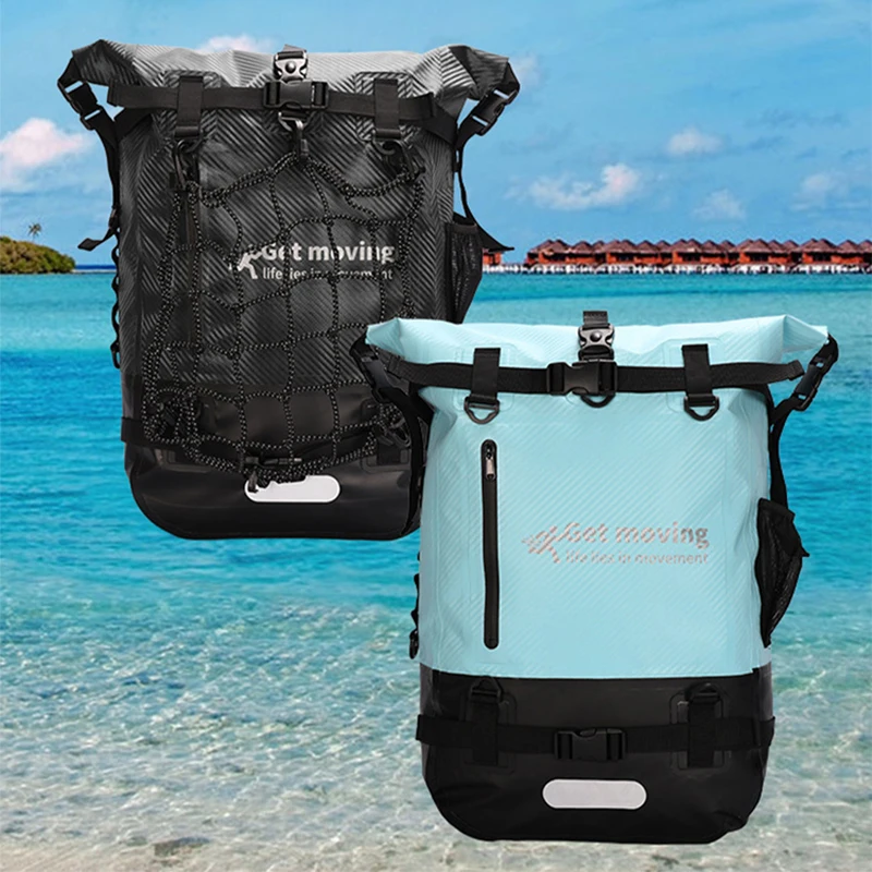 30L Outdoor Waterproof Backpack Large Capacity Swimming Bag Dry Sack Floating Dry Gear Bags Boating Fishing Rafting Trekking Bag 2