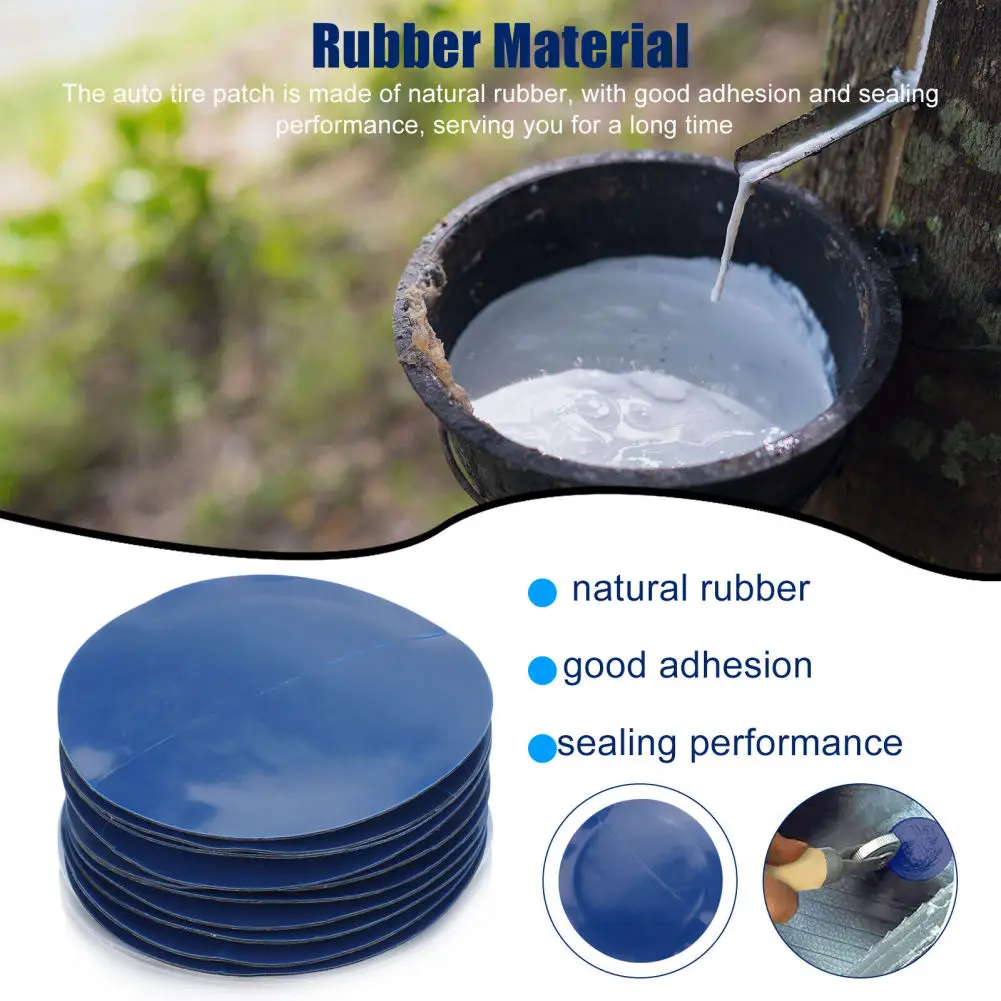 Tire Repair Kit 31Pcs 32mm 42mm 58mm Tire Patch Assortment Set With Tire Compaction Roller Rubber Patches Repair Tools