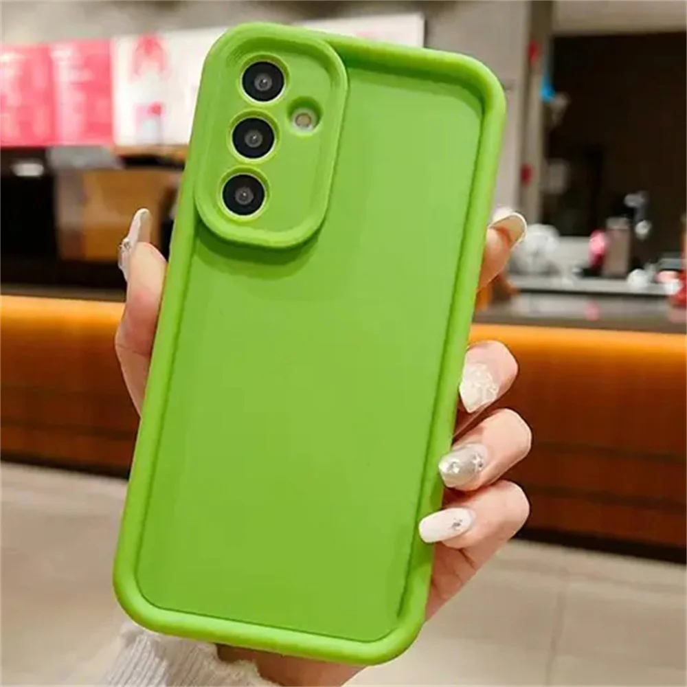 Elegant Matte Silicone Protective Phone Case Cover