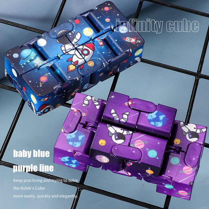Creative Infinite Cube Magic Cube Office Flip Cubic Puzzle Fidgets Toy Autism Anti Stress Relief Stop Stress Reliever Autism Toy