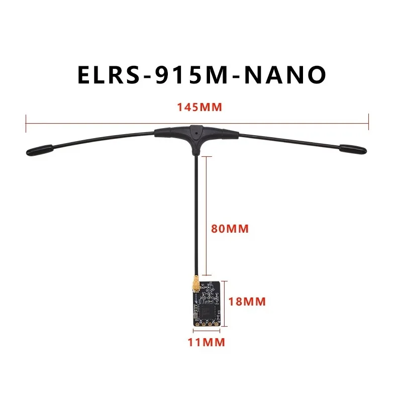 Sa082ebe2a8aa421689736c931afbe8ce1 ELRS 915MHz / 2.4GHz NANO ExpressLRS Receiver With T type Antenna Support Wifi Upgrade for RC FPV Traversing Drones Parts