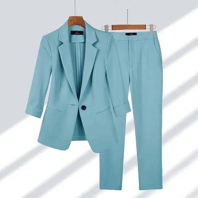 2023 여성 정장 재킷 매칭 세트: 봄 여름 신상