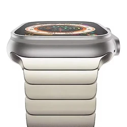 Luxury Stainless Steel Metal Watch Bracelet Strap - Ultra 49mm (Starlight)